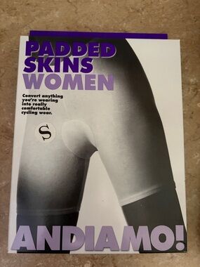 Andiamo Padded Skins Women's Black Cycling Shorts -  Small Size- NWT